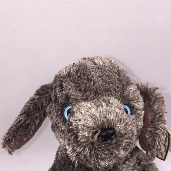 Ty Beanie Babies Frisbee Weimaraner Dog Puppy with Blue Eyes - Picture 10 of 11